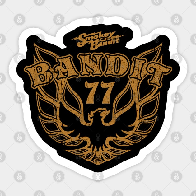 Bandit 77 Eagle Sticker by Alema Art